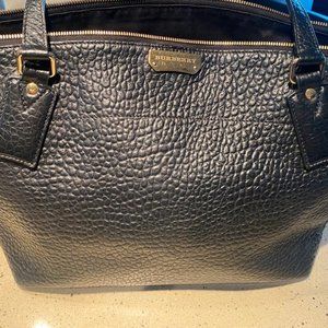 Burberry tote bag black pebbled leather "Authentic"